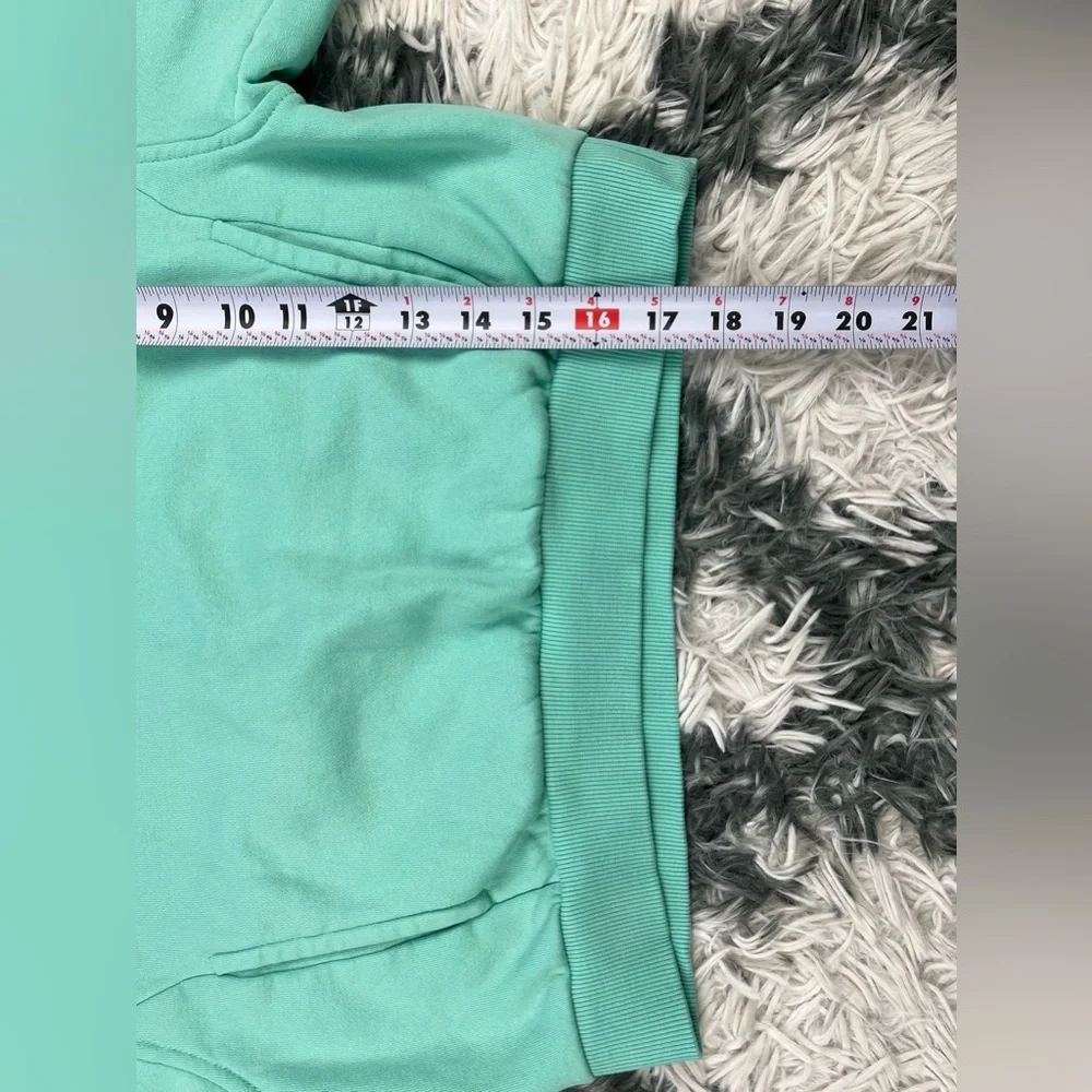 Nike Sportswear Kids Girls Crop Club Fleece Pullover Hoodie Sz Large Mint Green